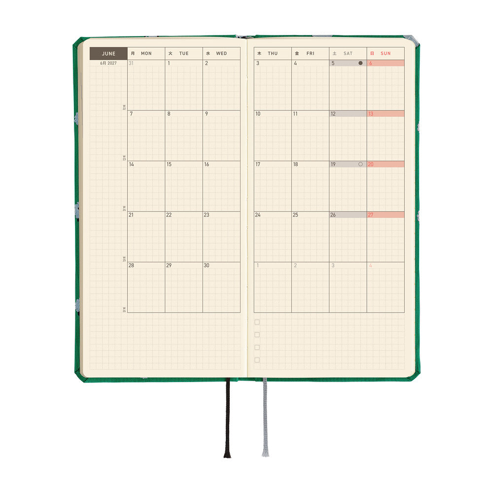 Hobonichi Kalender Weeks MEGA Bow &amp; Tie: Sheep Sheep Sheep - 2027 bei Nauli and Stories