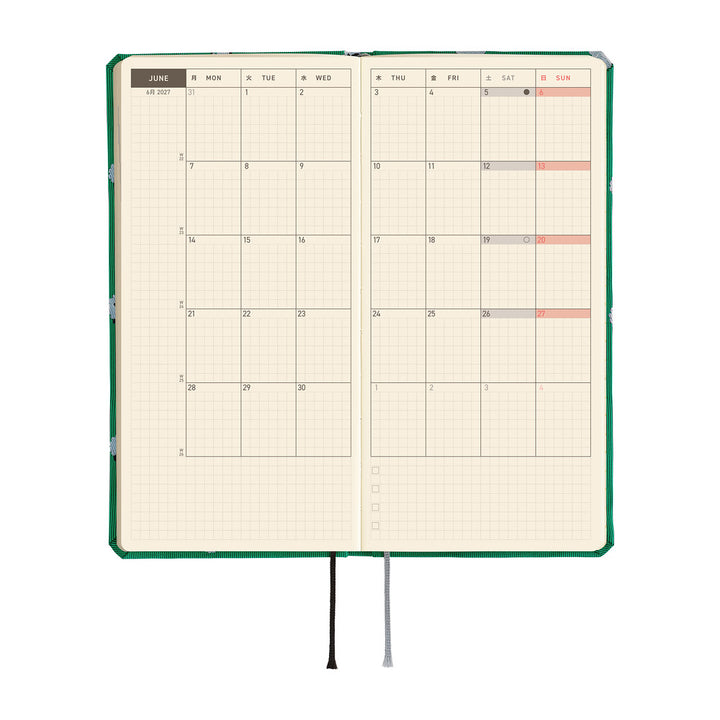 Hobonichi Kalender Weeks MEGA Bow &amp; Tie: Sheep Sheep Sheep - 2027 bei Nauli and Stories