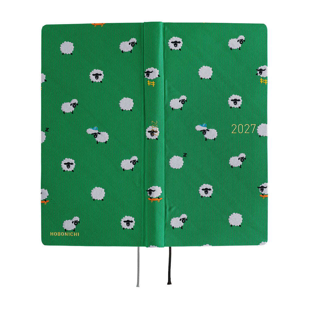 Hobonichi Kalender Weeks MEGA Bow &amp; Tie: Sheep Sheep Sheep - 2027 bei Nauli and Stories