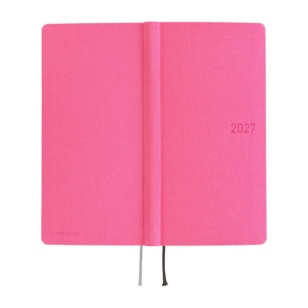 Hobonichi Kalender Weeks MEGA Colors: Pink Sapphire - 2027 bei Nauli and Stories