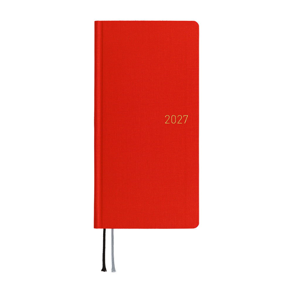 Hobonichi Kalender Weeks MEGA Colors: Poppy Red - 2027 bei Nauli and Stories