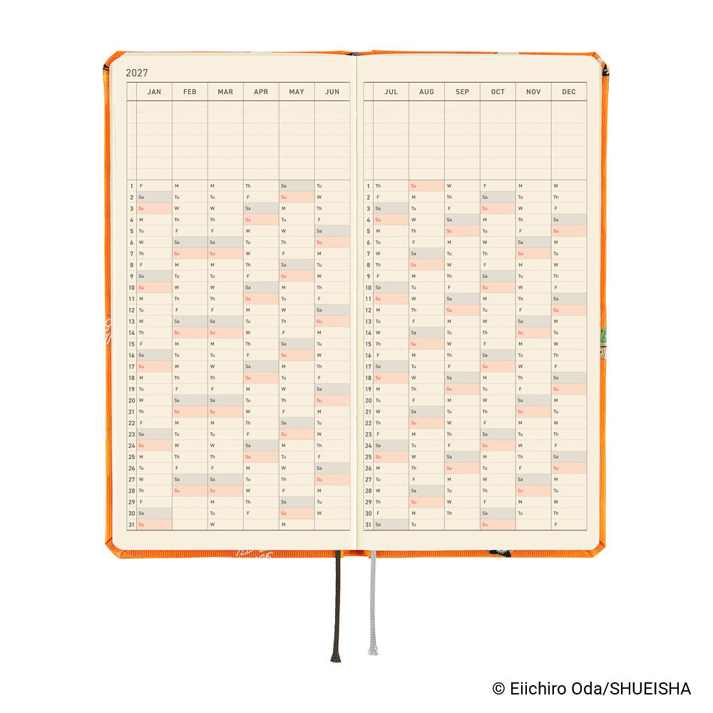 Hobonichi Kalender Weeks ONE PIECE magazine: Very Very Merry! - 2027 bei Nauli and Stories