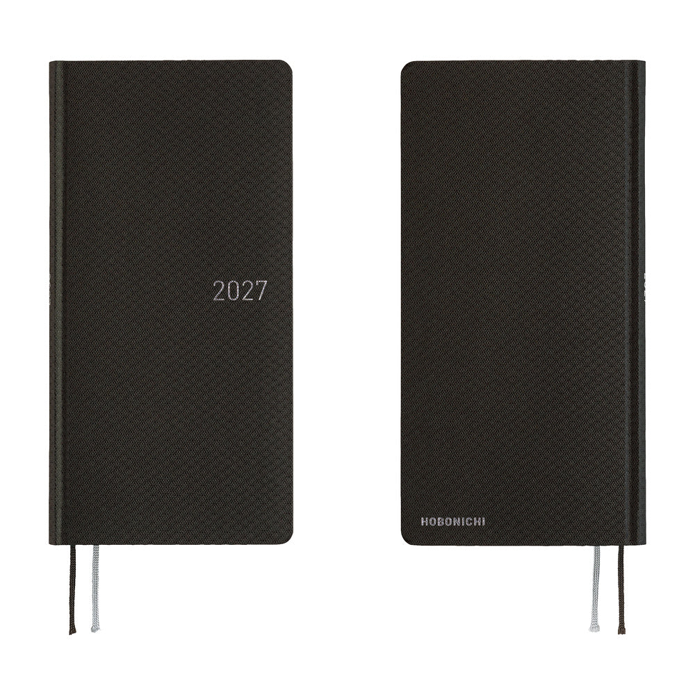 Hobonichi Kalender Weeks Paper Series: Black Argyle - 2027 bei Nauli and Stories