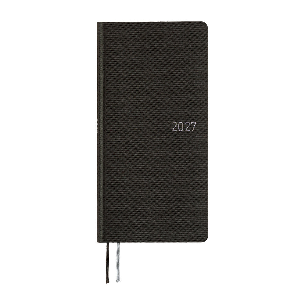 Hobonichi Kalender Weeks Paper Series: Black Argyle - 2027 bei Nauli and Stories