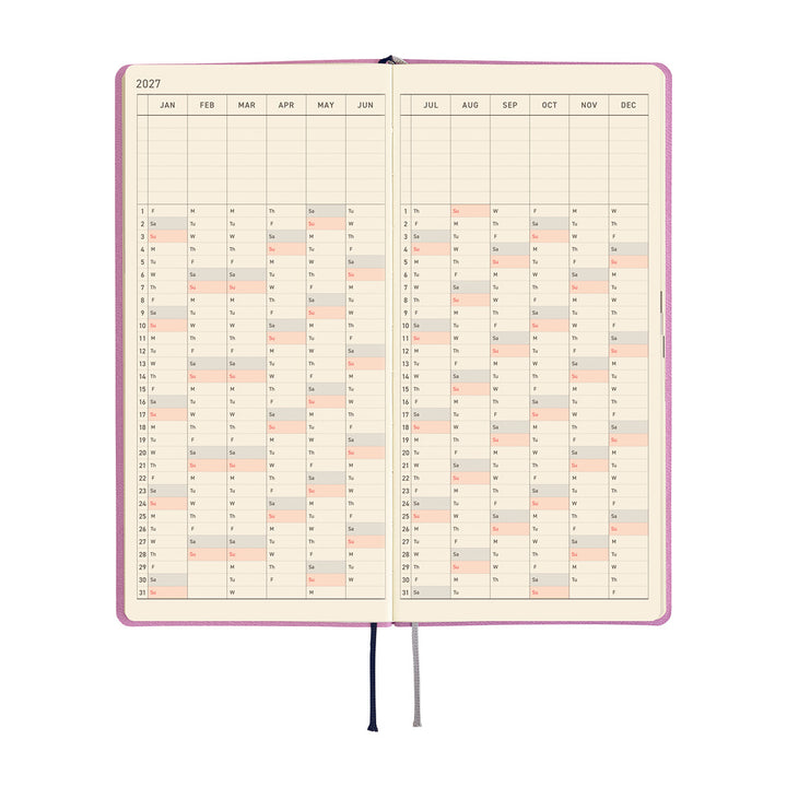Hobonichi Kalender Weeks Smooth: Lavender Milk - 2027 bei Nauli and Stories