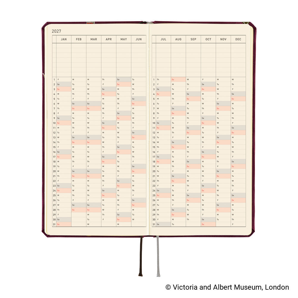 Hobonichi Kalender Weeks The V&amp;A Series: Welcome to the V&amp;A - 2027 bei Nauli and Stories