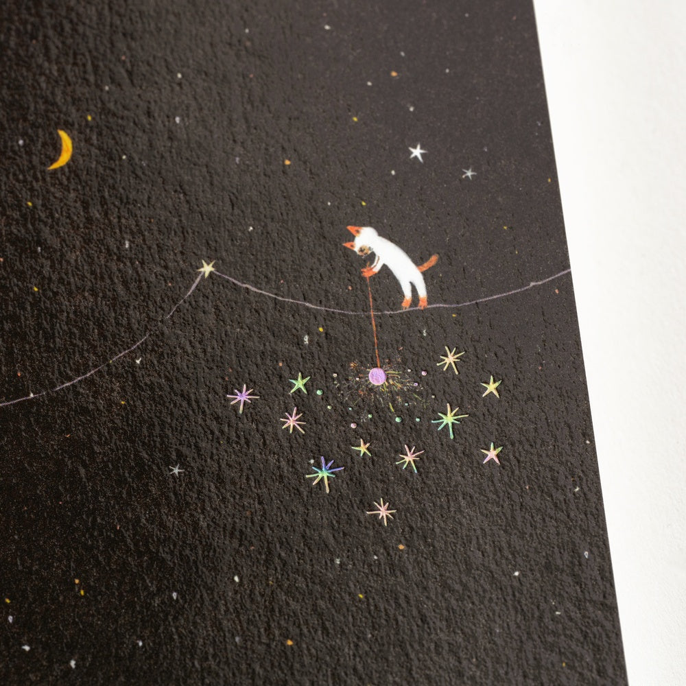 Hobonichi Notizbuch DIN A6 Hiroko Kubota: Hobonichi Graph Notebook (A6) - Another night of falling star sparklers - 2027 bei Nauli and Stories