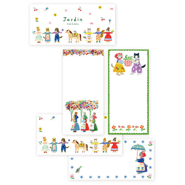 Hyogensha Notizblock Notepad - Jardin - Märchenhafte Tiere von Aiko Fukawa bei Nauli and Stories