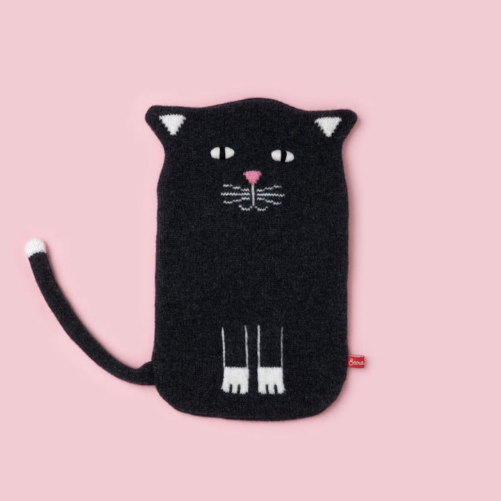 Wärmflasche schwarze Katze