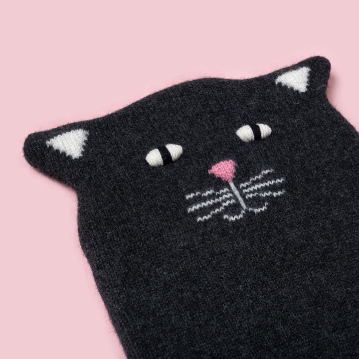 Wärmflasche schwarze Katze