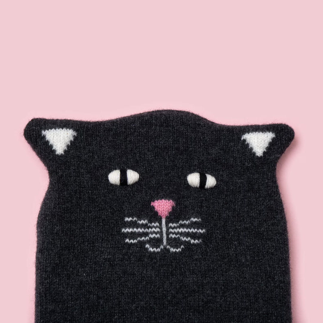 Wärmflasche schwarze Katze