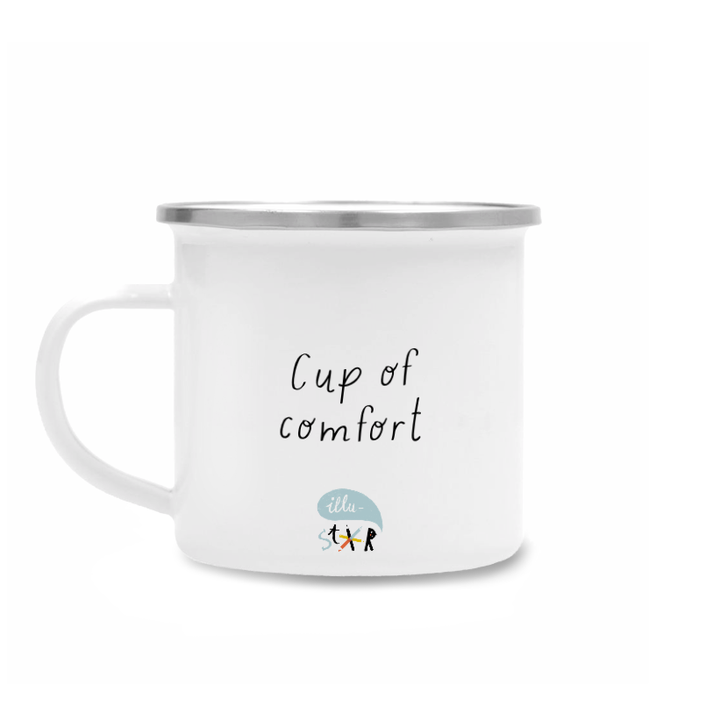 Illu-ster Emailletassen Emailletasse  - Cup of comfort