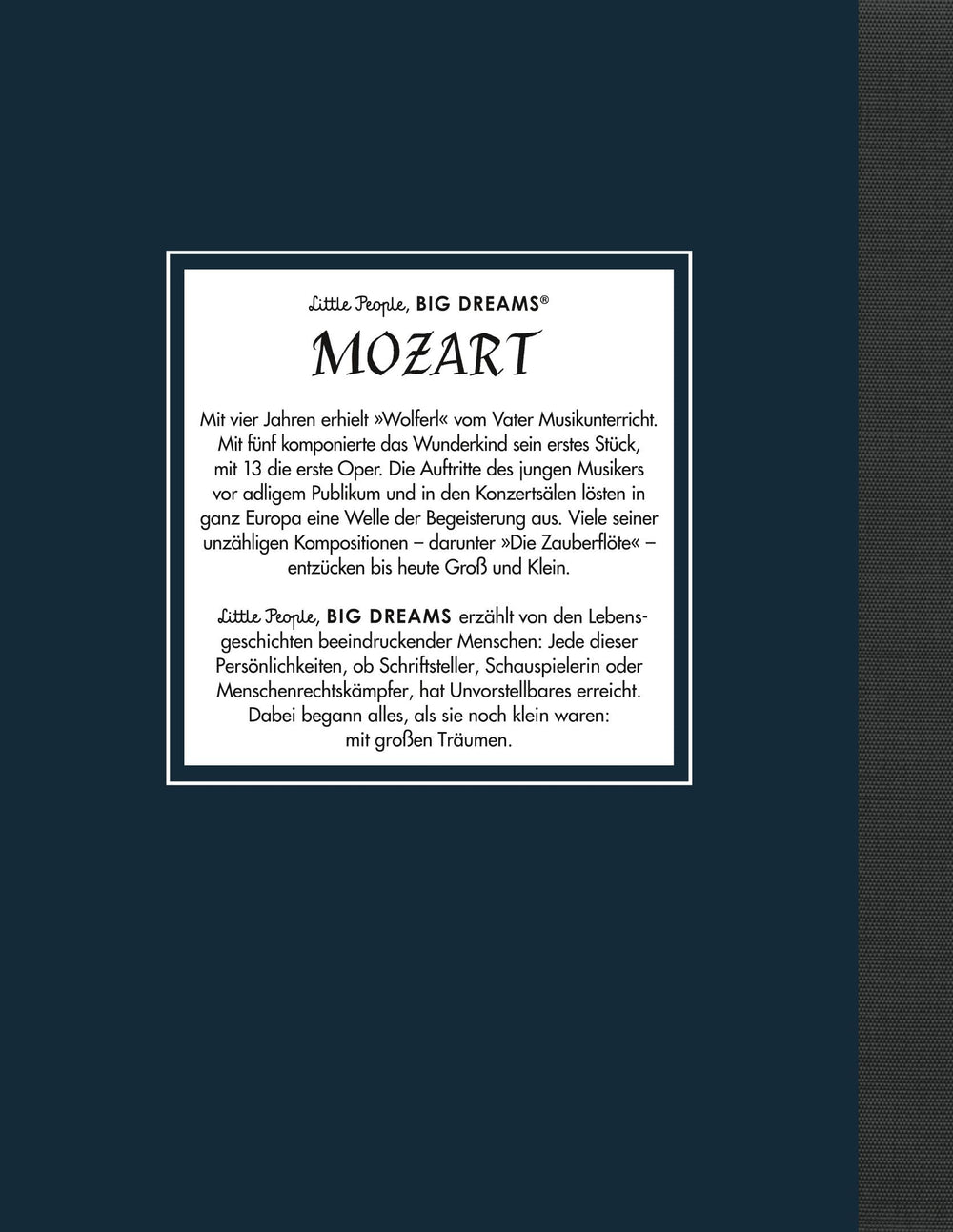 Insel Verlag Bilderbuch Little People, Big Dreams auf Deutsch: Mozart