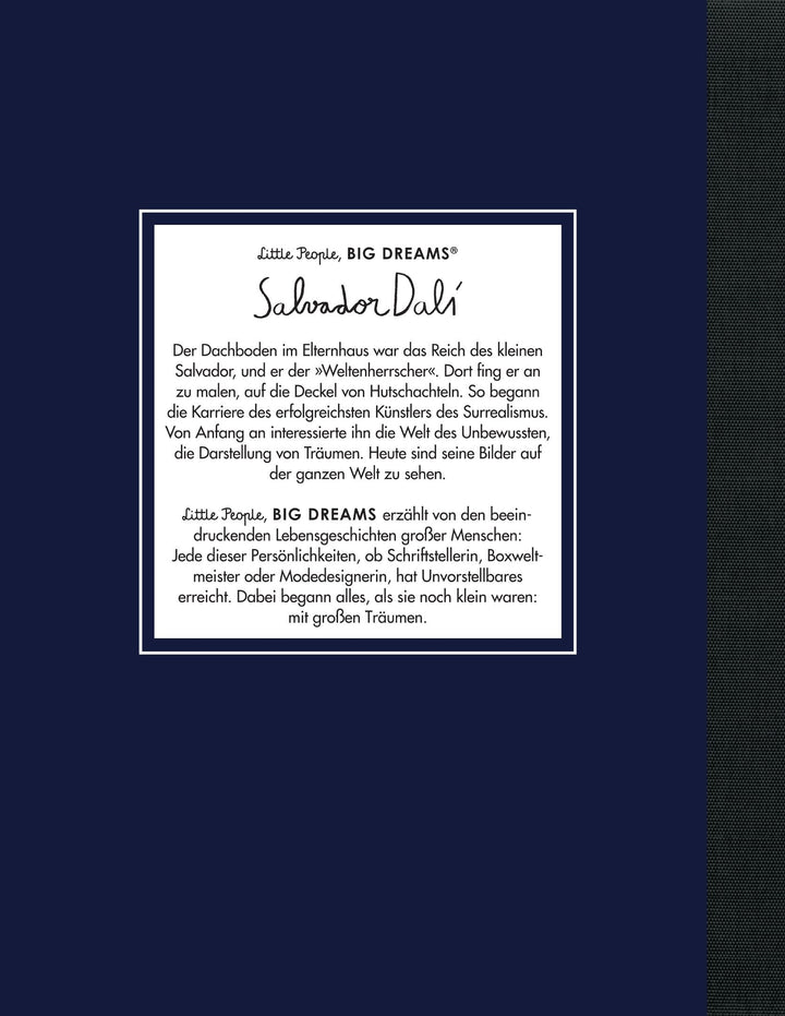 Insel Verlag Bilderbuch Little People, Big Dreams auf Deutsch: Salvador Dalí bei Nauli and Stories