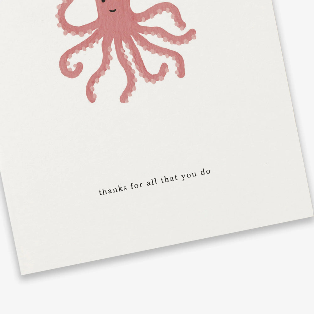 Kartotek Dankeskarte Dankeskarte Octopus