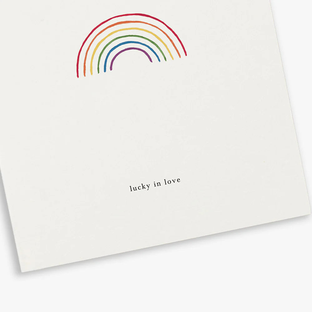 Kartotek Liebe Grußkarte Regenbogen - Lucky in Love