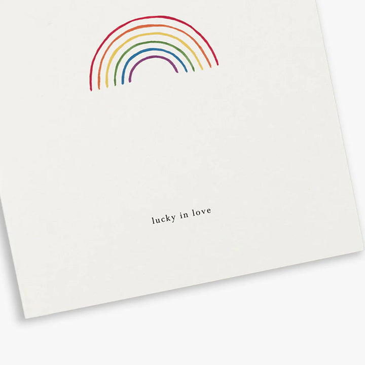 Kartotek Liebe Grußkarte Regenbogen - Lucky in Love
