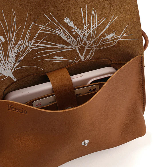 Keecie Handtasche Kleine Handtasche -  Secret Garden - Cognac braun bei Nauli and Stories