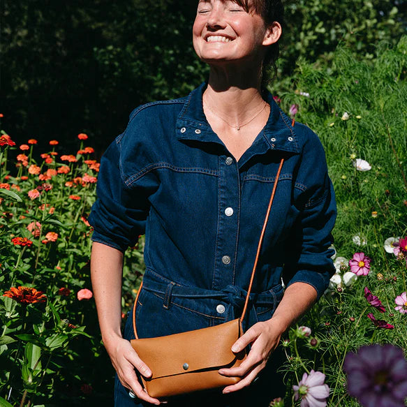 Keecie Handtasche Kleine Handtasche -  Secret Garden - Cognac braun bei Nauli and Stories
