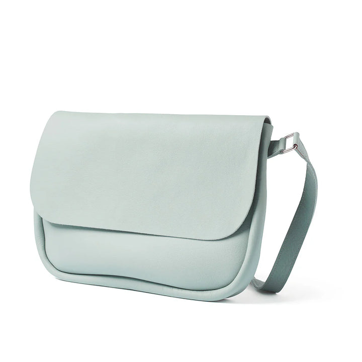 Keecie Handtasche Mintfarbene Umhängetasche aus Leder - Plant Sitter - Dusty Green