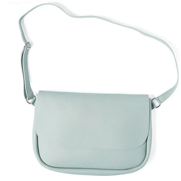 Keecie Handtasche Mintfarbene Umhängetasche aus Leder - Plant Sitter - Dusty Green