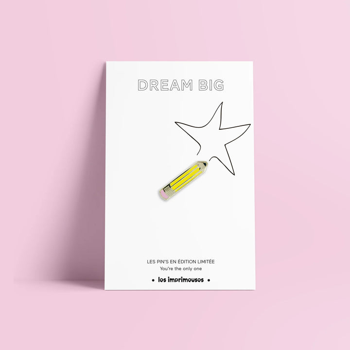 Les imprimeuses Broschen und Anstecknadeln Pin | Bleistift - Dream Big | Crayon bei Nauli and Stories