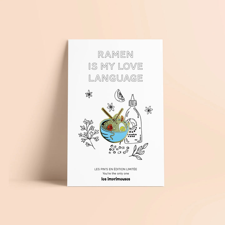 Les imprimeuses Broschen und Anstecknadeln Pin | Ramen - Ramen is my love language | Nudeln bei Nauli and Stories