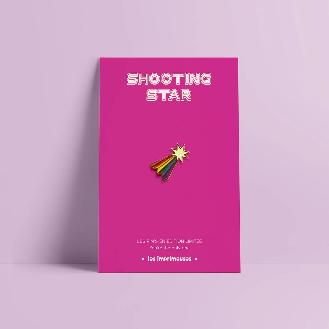 Les imprimeuses Broschen und Anstecknadeln Pin | Sternschnuppe - Shooting Star | Phosphoreszierend bei Nauli and Stories
