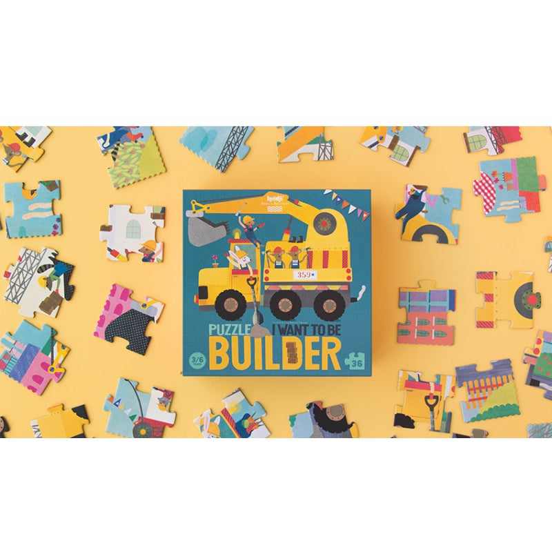Londji Puzzle ab 3 Jahre I WANT TO BE... BUILDER PUZZLE