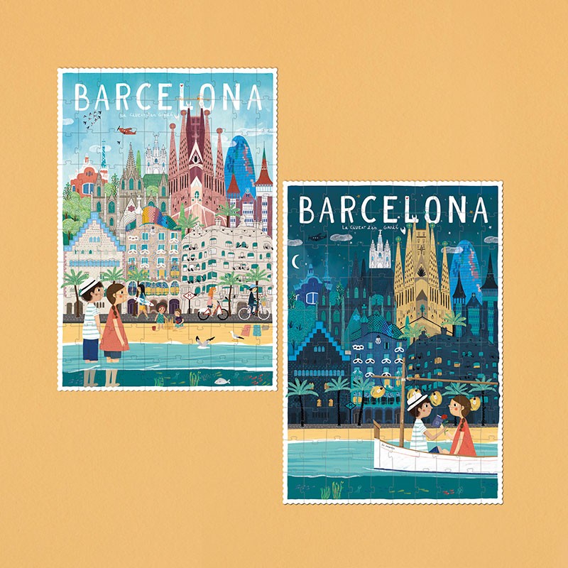 Londji Puzzle Barcelona Skyline - Puzzle bei Nauli and Stories