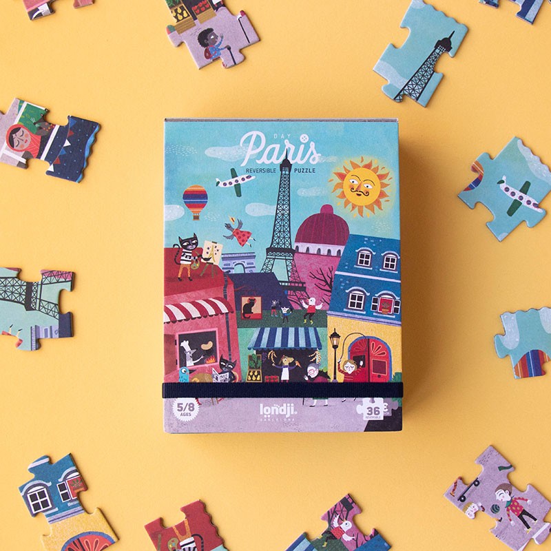 Londji Puzzle Night and day in Paris - Puzzle bei Nauli and Stories