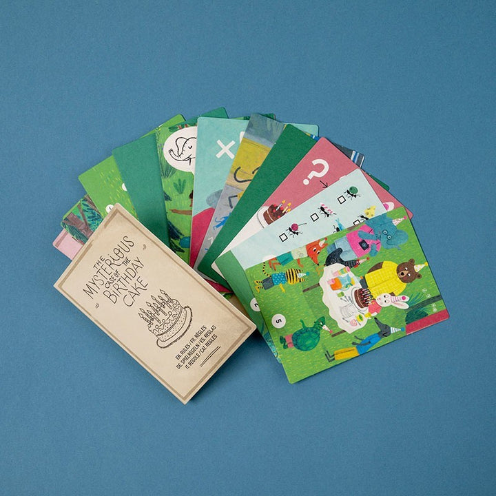 Londji Puzzle THE MYSTERIOUS CASE OF THE BIRTHDAY - Puzzle und Dedektivspiel bei Nauli and Stories