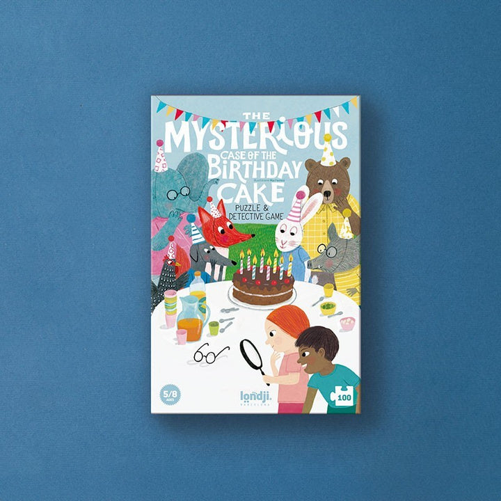 Londji Puzzle THE MYSTERIOUS CASE OF THE BIRTHDAY - Puzzle und Dedektivspiel bei Nauli and Stories