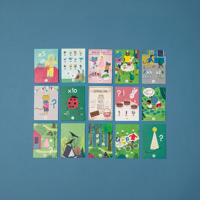 Londji Puzzle THE MYSTERIOUS CASE OF THE BIRTHDAY - Puzzle und Dedektivspiel bei Nauli and Stories