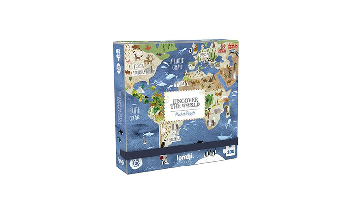 Londji Puzzle ab 6 Jahre Discover the World Pocket Puzzle