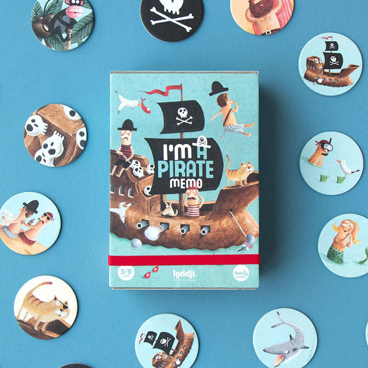 Londji Spiel ab 3 Jahre Memo Spiel - I'm a Pirate - Piratenspiel