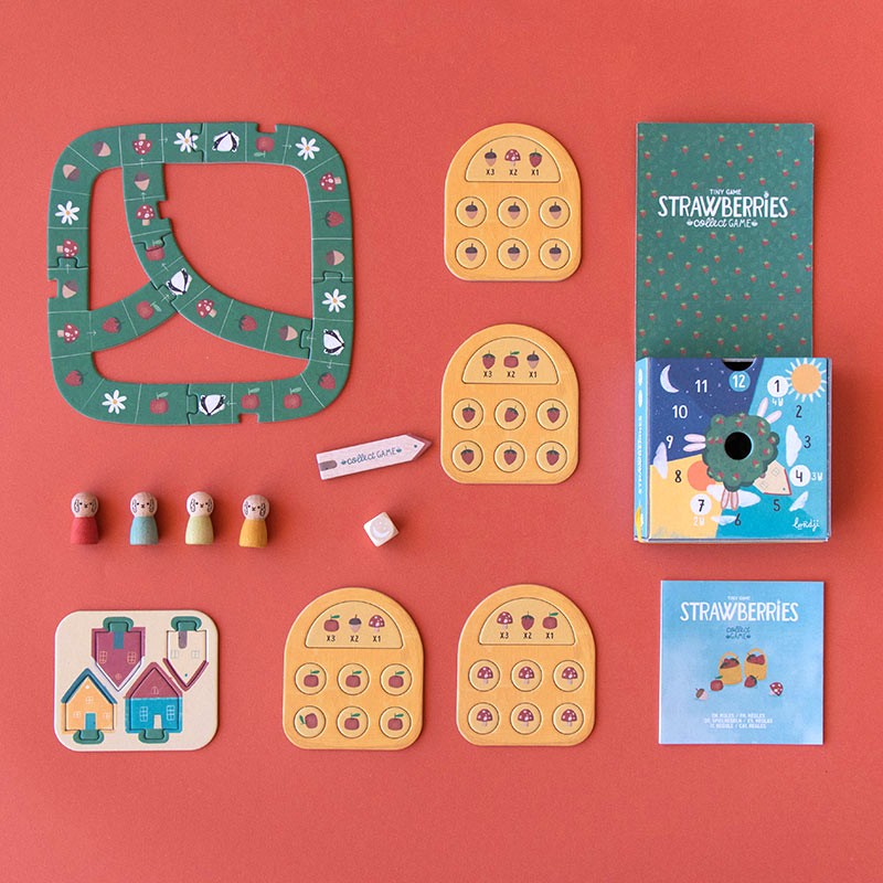 Londji Spiel Strawberries - Tiny Game bei Nauli and Stories