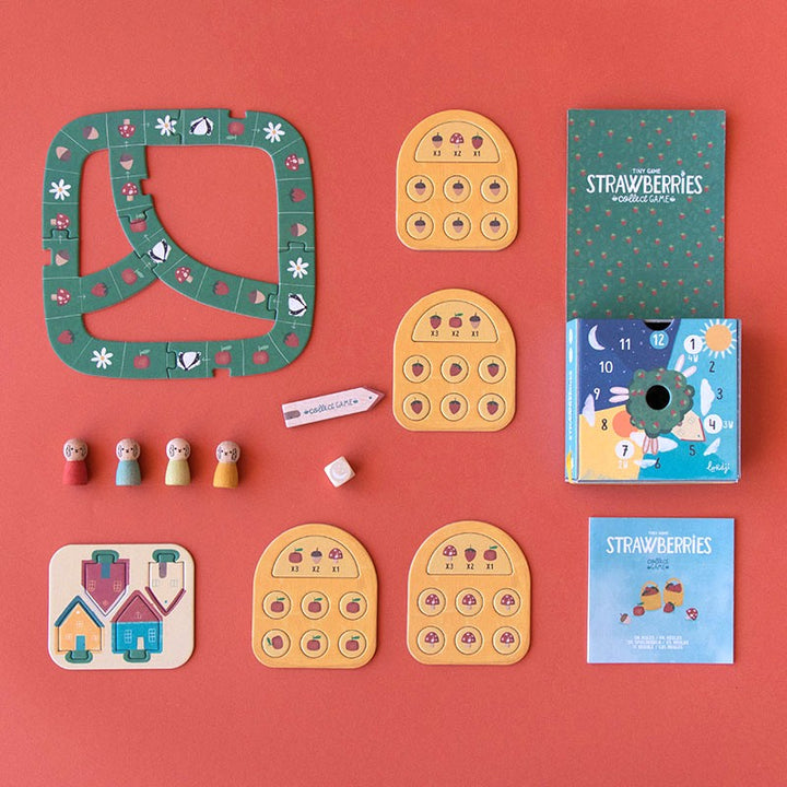 Londji Spiel Strawberries - Tiny Game bei Nauli and Stories