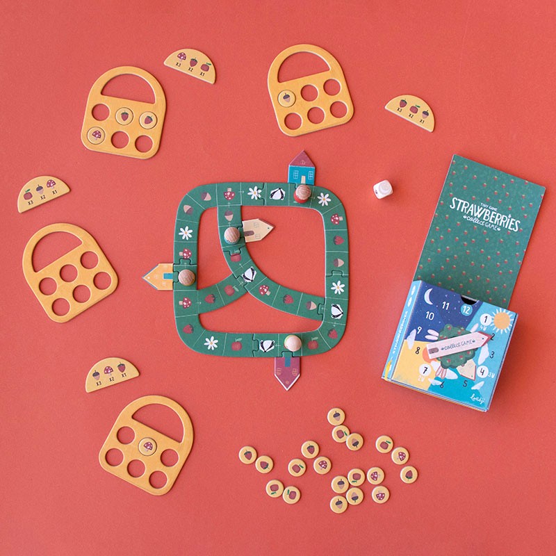 Londji Spiel Strawberries - Tiny Game bei Nauli and Stories