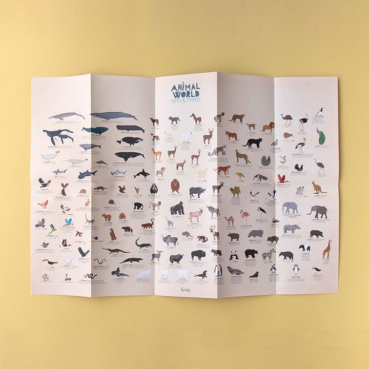 Londji Sticker- Spiel Animal World | Poster & Sticker bei Nauli and Stories