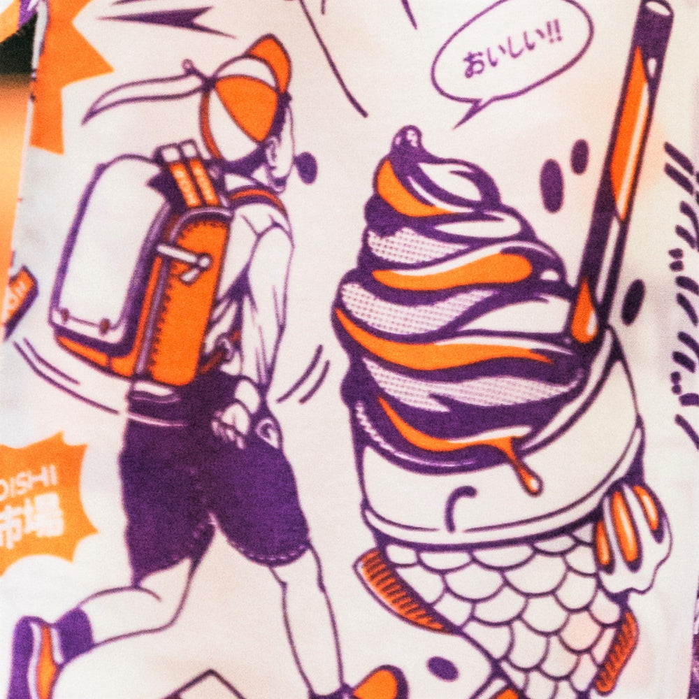 MADAME MO Koinoboi | Windsack Vintage Tokyo Orange Koinobori bei Nauli and Stories