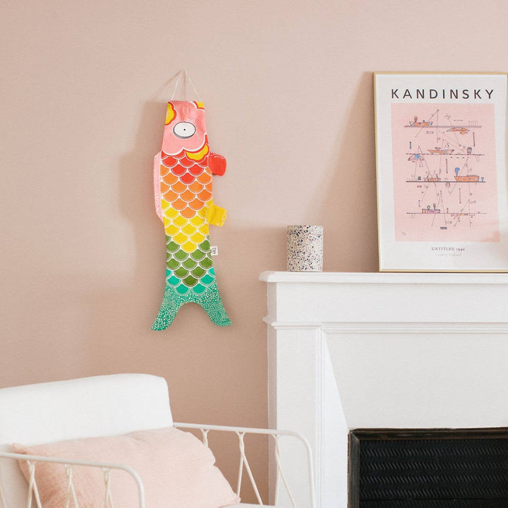 MADAME MO Rainbow Koinobori - wind sock wall decor bei Nauli and Stories