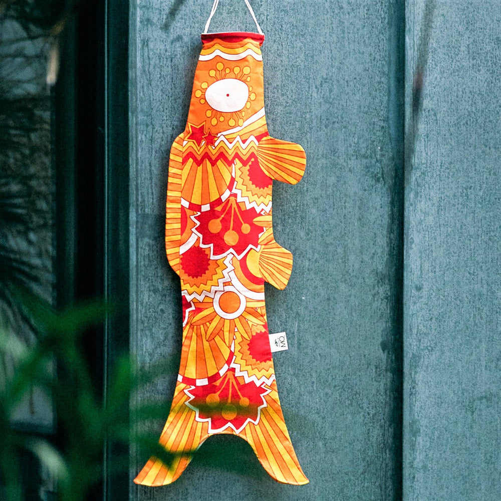 MADAME MO Seventies Koinobori  - windsock home decor bei Nauli and Stories