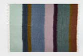 Mantas Ezcaray Sofadecke Mohair Decke Matisse - Erdfarben mit Flieder  130x200cm