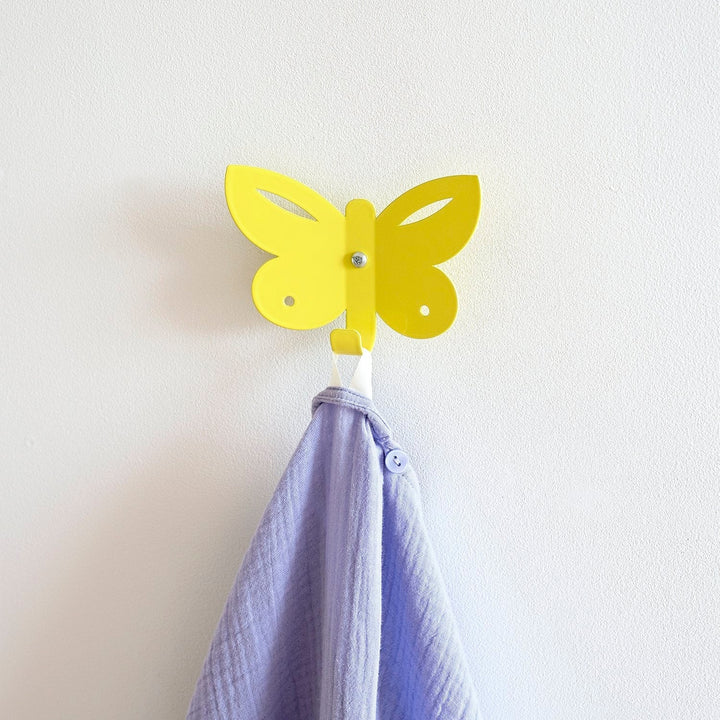 Marnelly AB Garderobenhaken Garderobenhaken Schmetterling gelb