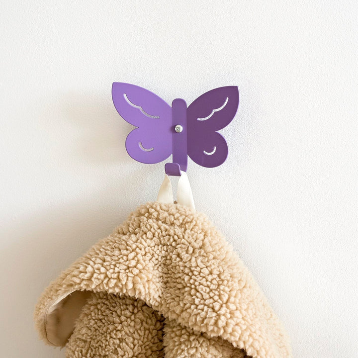 Marnelly AB Garderobenhaken Garderobenhaken Schmetterling lila