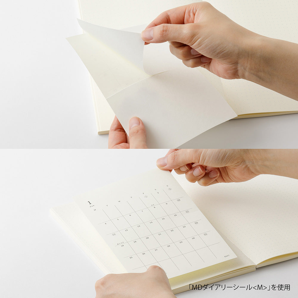MD Paper | Midori Monatskalender 2027 MD Diary Sticker L bei Nauli and Stories