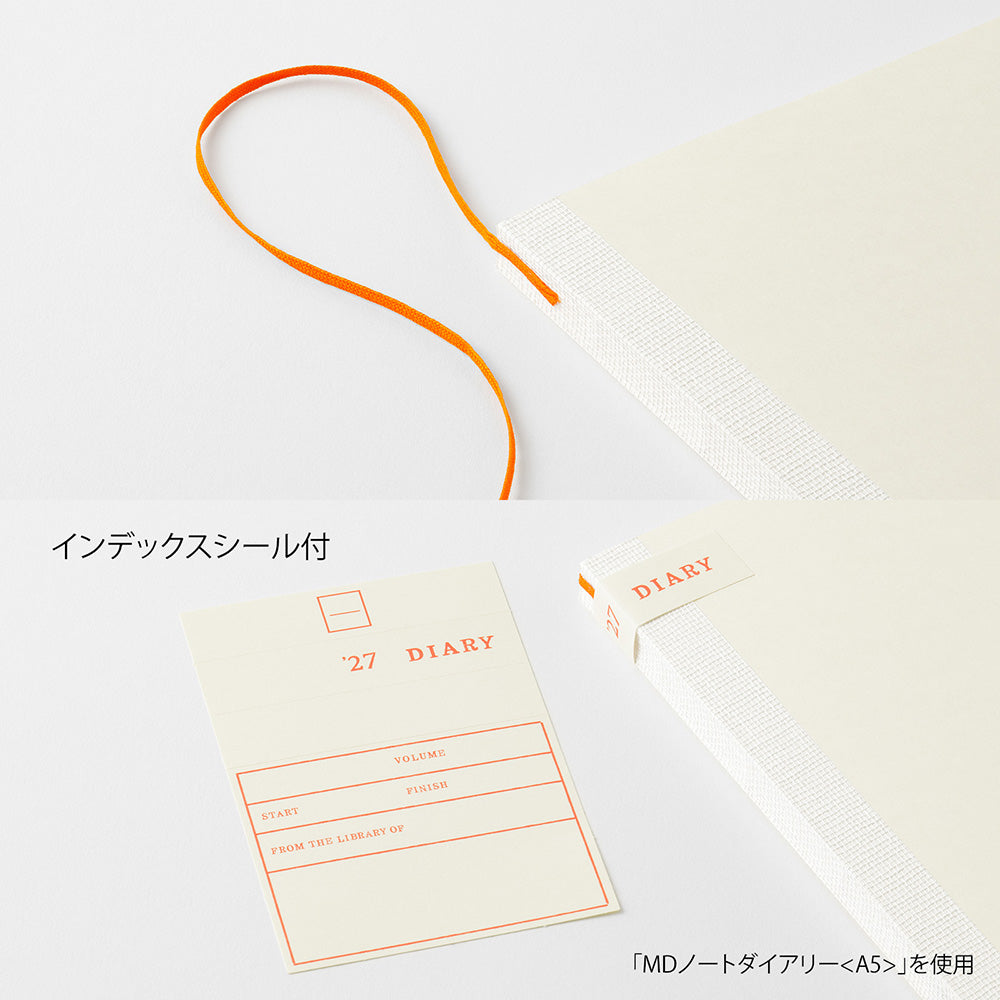 MD Paper | Midori Monatskalender MD Notebook Diary A6 2027 lined bei Nauli and Stories