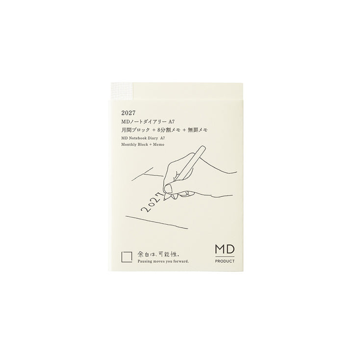 MD Paper | Midori Monatskalender NEW MD Notebook Diary A7 2027 bei Nauli and Stories