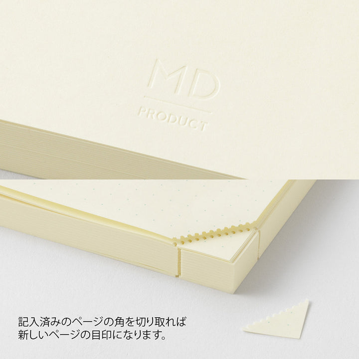 MD Paper | Midori Notizbuch DIN A5 MD Notebook Codex A5 1D/1P Dot Grid | gepunktet bei Nauli and Stories